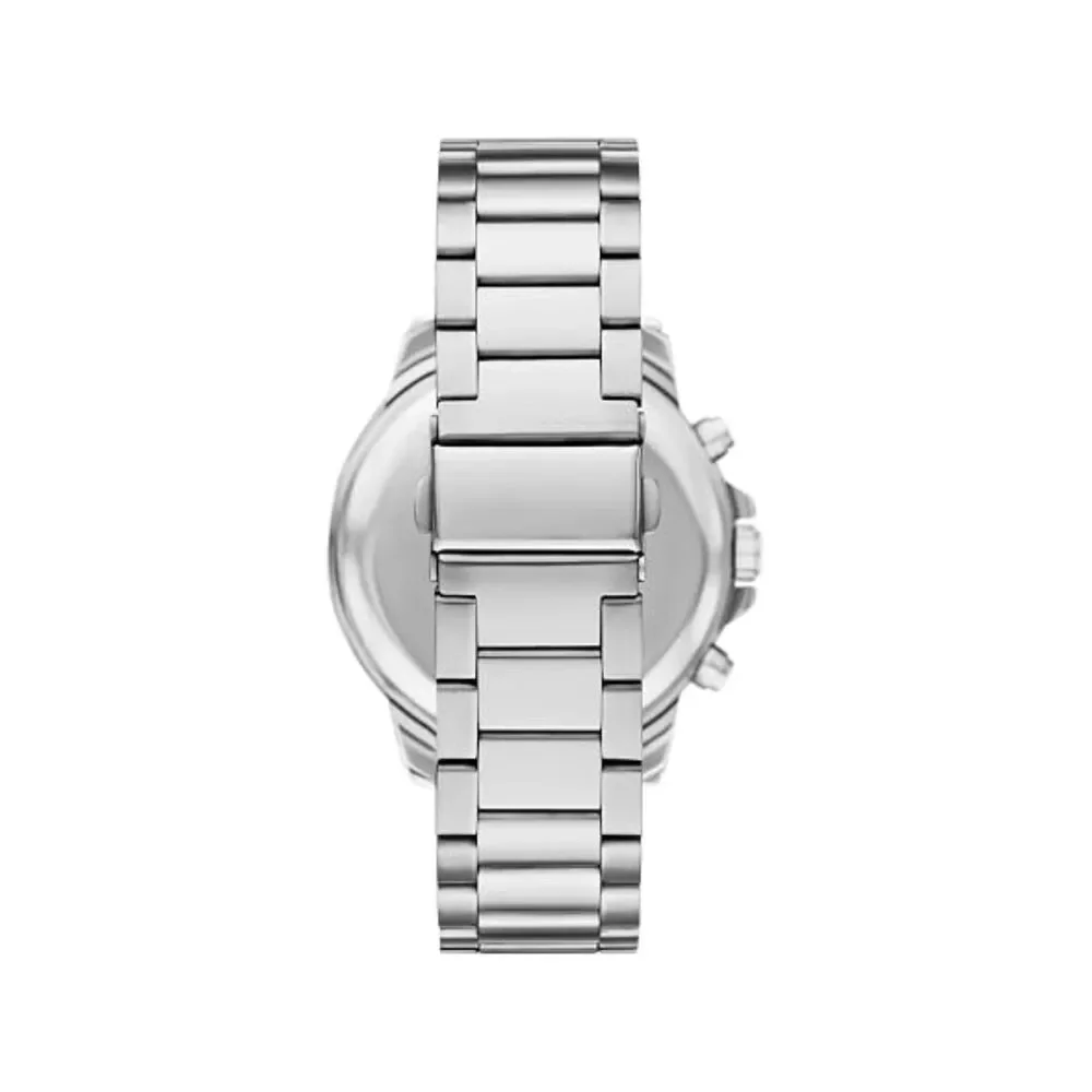 Folio Men Three-Hand Silver-Tone Watch